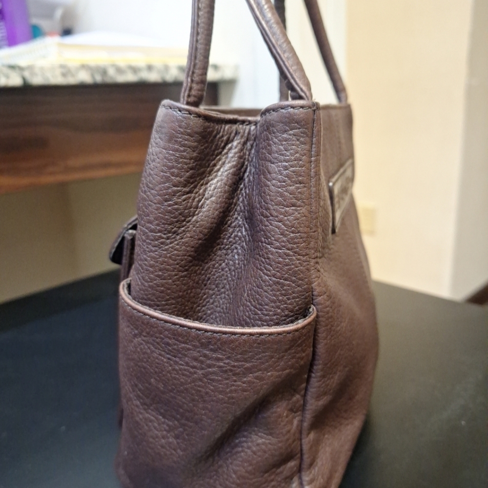 Vintage 1954 Fossil Butter Leather Shoulder Bag 75082 Brown Mini Purse - Picture 3 of 10